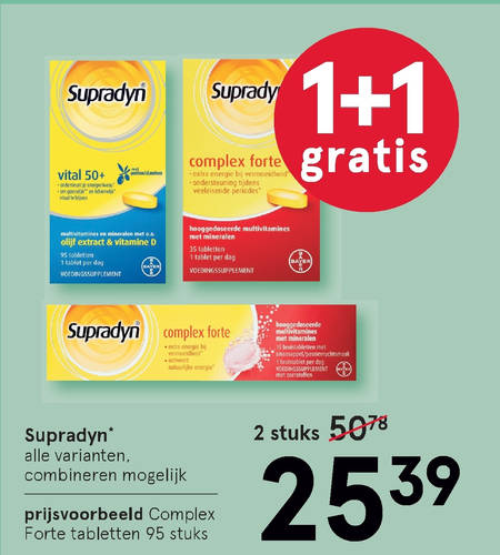 Supradyn   multivitaminen folder aanbieding bij  Etos - details