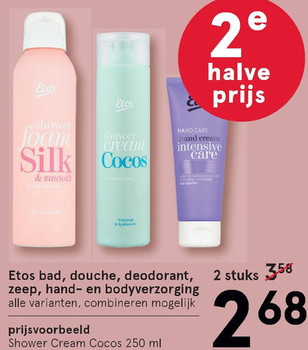 Etos Huismerk   badschuim, deodorant folder aanbieding bij  Etos - details