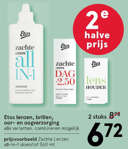 Etos Huismerk   daglenzen, brillendoekje folder aanbieding bij  Etos - details