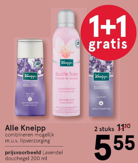 Kneipp   badolie, huidolie folder aanbieding bij  Etos - details