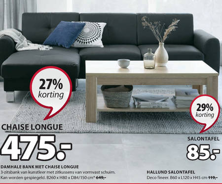 salontafel aanbieding bij Jysk - details