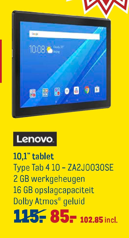 Lenovo   tablet folder aanbieding bij  Makro - details