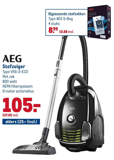 AEG stofzuiger folder aanbieding bij Makro details AEG Stofzuiger Type VX6 2 ECO Aanbieding bij Makro