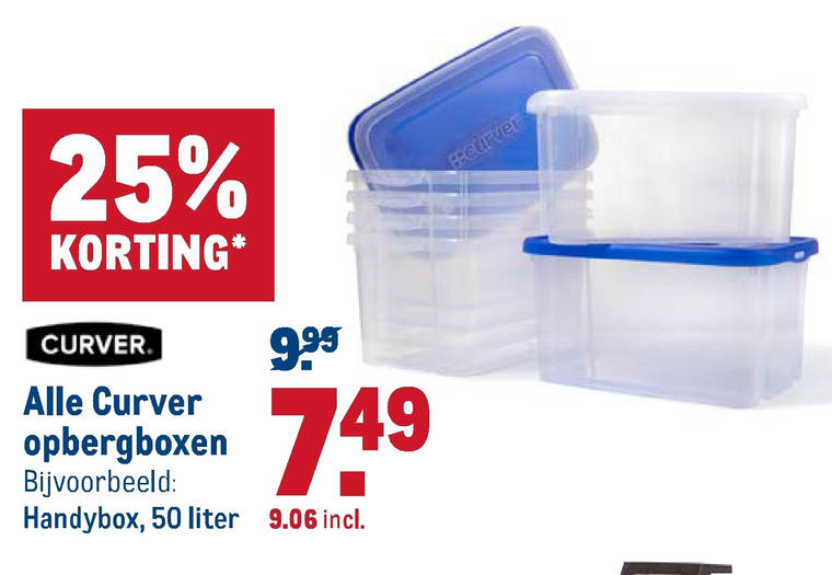 Curver   opbergdoos folder aanbieding bij  Makro - details