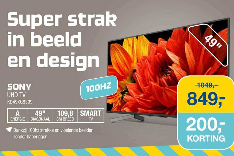 Sony   4k ultrahd televisies folder aanbieding bij  Electroworld - details