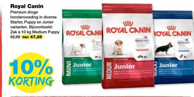 Royal Canin   hondenvoer folder aanbieding bij  Jumper - details