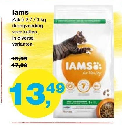 IAMS   kattenvoer folder aanbieding bij  Jumper - details