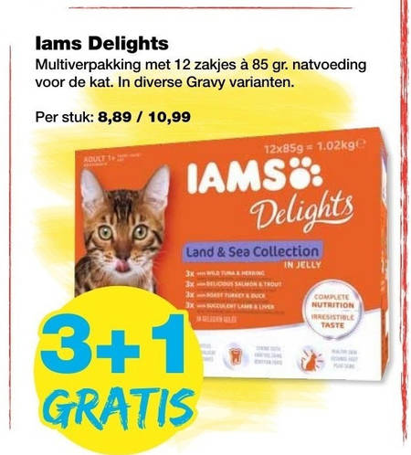 IAMS   kattenvoer folder aanbieding bij  Jumper - details