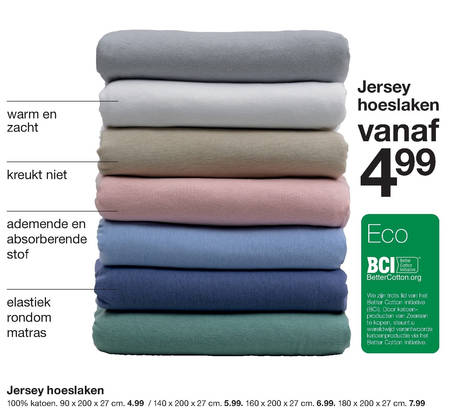 Onze onderneming Ademen Krachtig hoeslaken folder aanbieding bij Zeeman - details