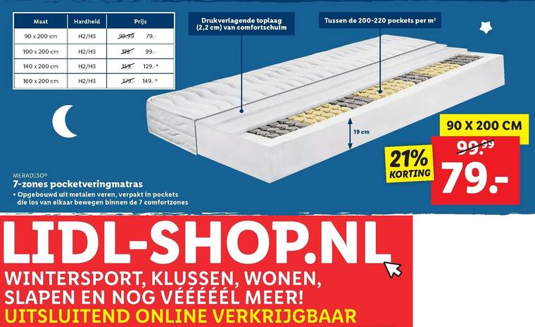 Meradiso   matras folder aanbieding bij  Lidl - details