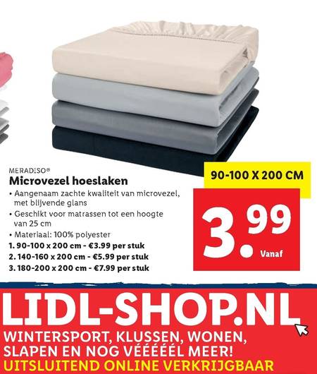 vermomming Contour slijm Meradiso hoeslaken folder aanbieding bij Lidl - details