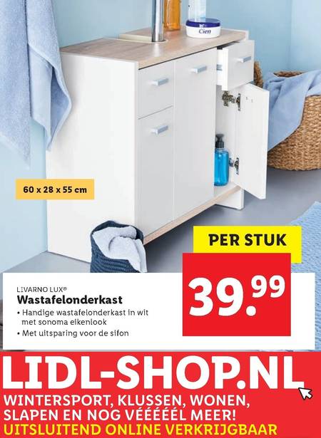 Livarno   wastafelkast folder aanbieding bij  Lidl - details