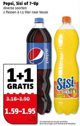 Pepsi   cola, frisdrank folder aanbieding bij  Poiesz - details