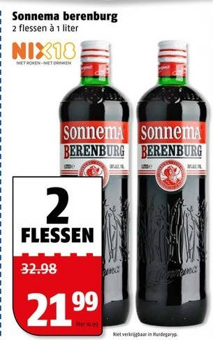 Sonnema   berenburg folder aanbieding bij  Poiesz - details