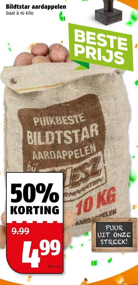 Bildstar   aardappelen folder aanbieding bij  Poiesz - details