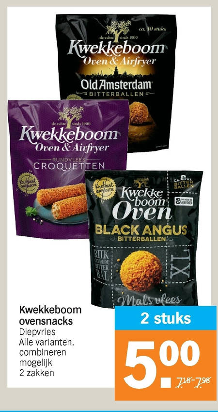 Kwekkeboom   kroket, snack folder aanbieding bij  Albert Heijn - details