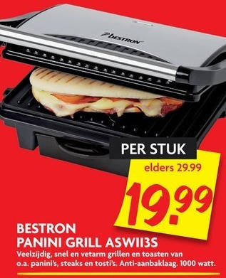 Bestron   grillplaat folder aanbieding bij  Dekamarkt - details