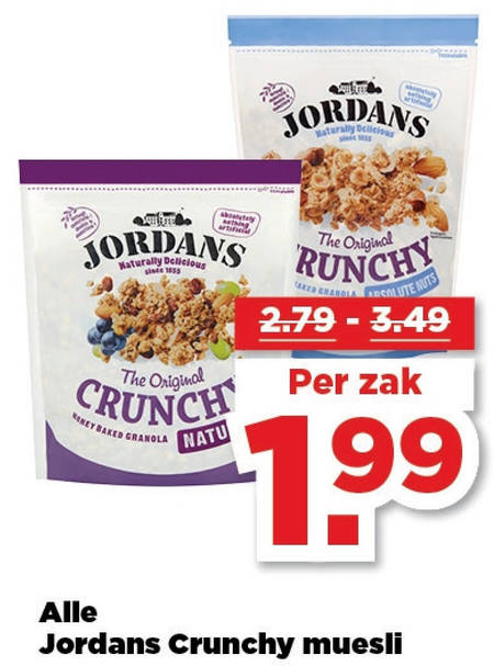 Jordans   cruesli folder aanbieding bij  Plus - details