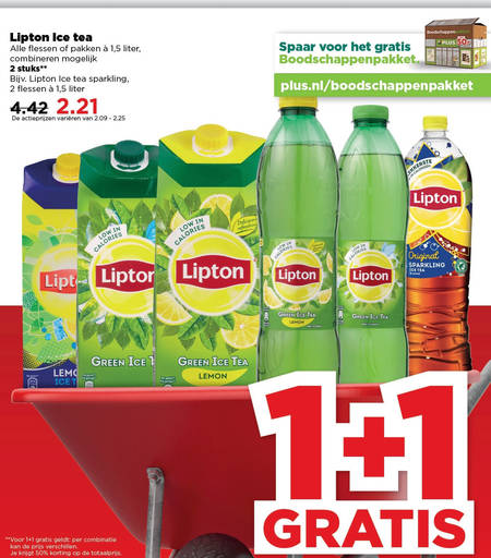 Lipton   ice tea folder aanbieding bij  Plus - details