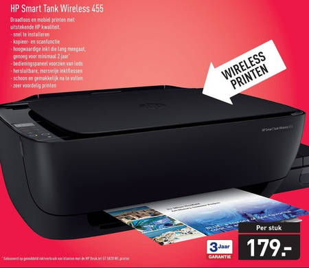 HP   all-in-one printer folder aanbieding bij  Aldi - details