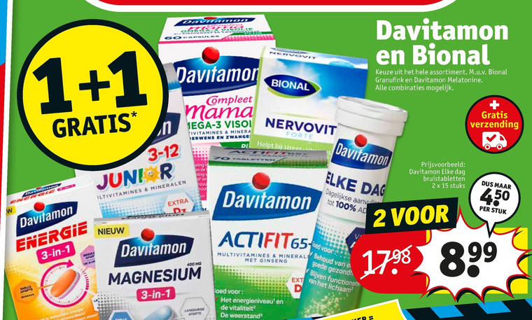 Bional   voedingssupplement, multivitaminen folder aanbieding bij  Kruidvat - details