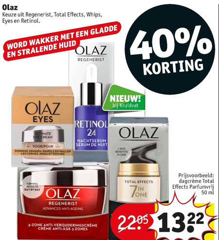 Verplaatsbaar Derde afstuderen Olaz nachtcreme, anti-rimpel creme folder aanbieding bij Kruidvat - details