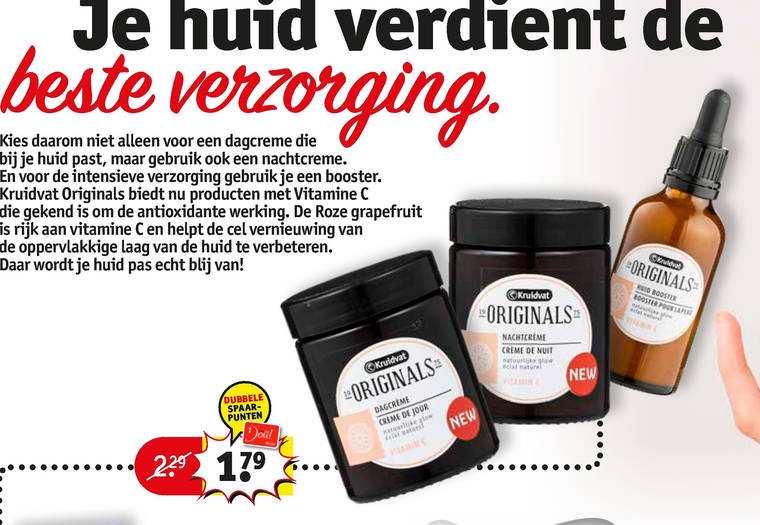 Kruidvat Huismerk   gezichtsverzorging, nachtcreme folder aanbieding bij  Kruidvat - details