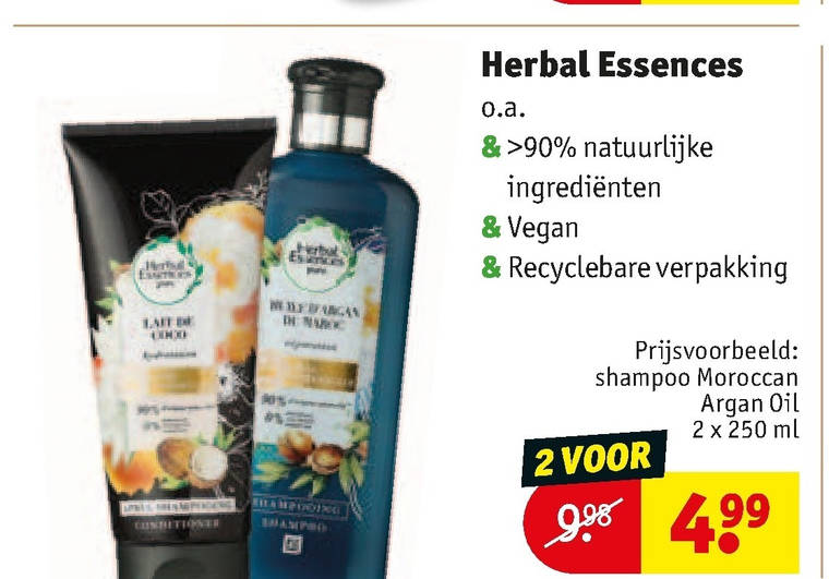 Herbal Essences   shampoo folder aanbieding bij  Kruidvat - details