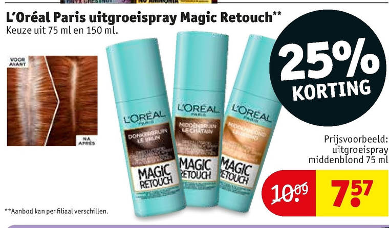 L Oreal   haarkleuring folder aanbieding bij  Kruidvat - details