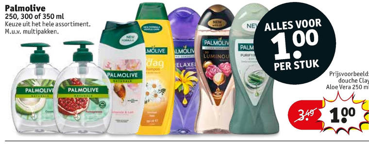 Palmolive   handzeep, shampoo folder aanbieding bij  Kruidvat - details