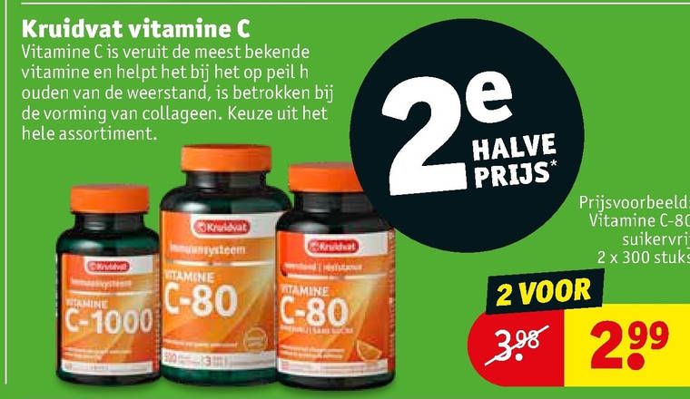 Kruidvat Huismerk   vitamine folder aanbieding bij  Kruidvat - details