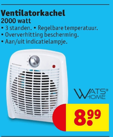 Vergoeding Bedreven Calamiteit ventilatorkachel folder aanbieding bij Kruidvat - details