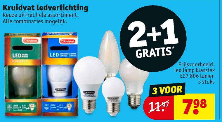 Kruidvat Huismerk   led lamp folder aanbieding bij  Kruidvat - details