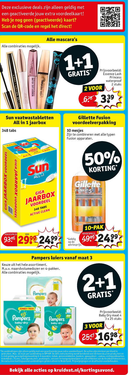 Gillette   vaatwasmiddel, scheermesjes folder aanbieding bij  Kruidvat - details