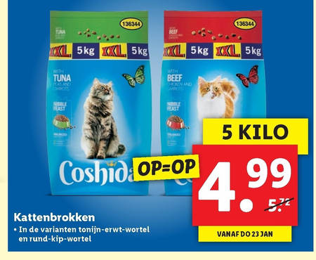 boezem plastic Duidelijk maken Coshida kattenvoer folder aanbieding bij Lidl - details