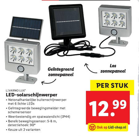 Livarno   buitenlamp, solarlamp folder aanbieding bij  Lidl - details