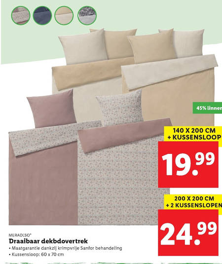 Meradiso   dekbedovertrek folder aanbieding bij  Lidl - details