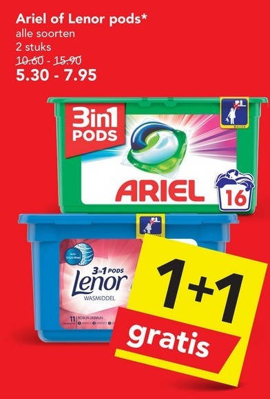 Lenor   wasmiddel folder aanbieding bij  Deen - details