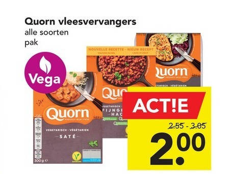 Quorn   vegetarisch folder aanbieding bij  Deen - details