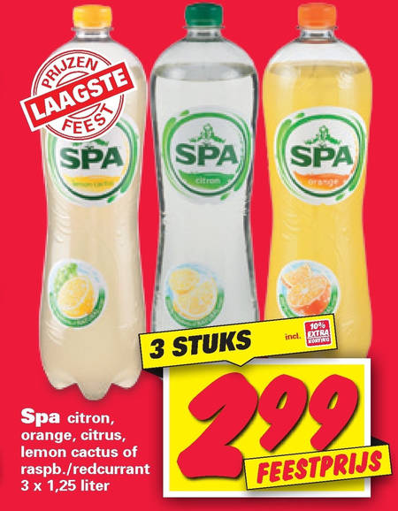 Spa Citron   fruitdrank folder aanbieding bij  Nettorama - details