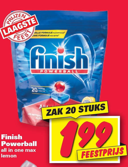 Finish   vaatwasmiddel folder aanbieding bij  Nettorama - details