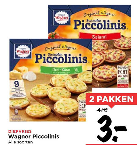 Wagner   diepvriespizza folder aanbieding bij  Vomar - details