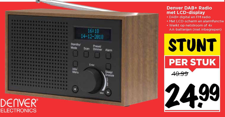 Denver   dab radio folder aanbieding bij  Vomar - details