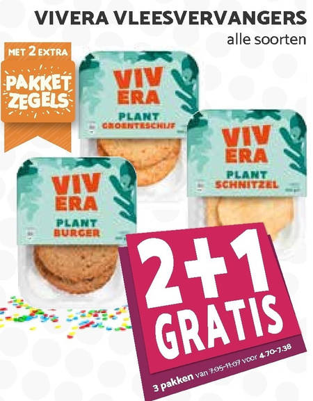 Vivera   vegetarisch folder aanbieding bij  MCD Supermarkt Basis - details