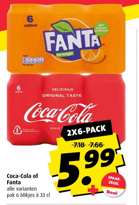 Fanta   cola, frisdrank folder aanbieding bij  Boni - details