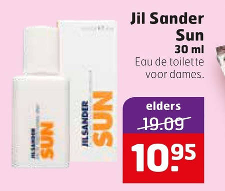 Jil Sander   eau de toilette folder aanbieding bij  Trekpleister - details