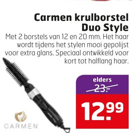 Carmen   krulborstel folder aanbieding bij  Trekpleister - details