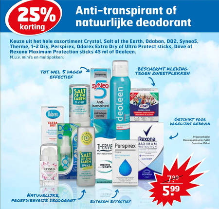 Deoleen   deodorant folder aanbieding bij  Trekpleister - details