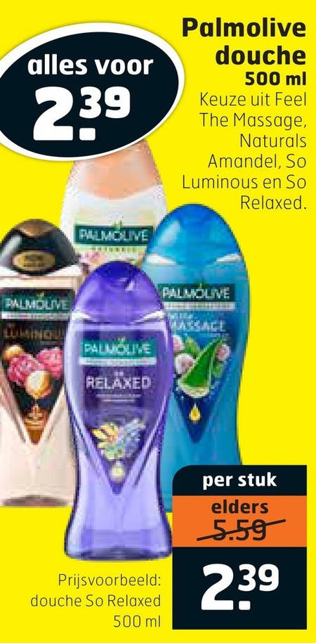 Palmolive   douchegel folder aanbieding bij  Trekpleister - details