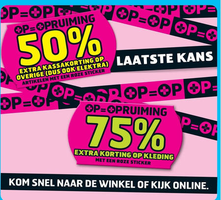 Loodgieter Downtown Hoelahoep kleding, opruiming folder aanbieding bij Trekpleister - details